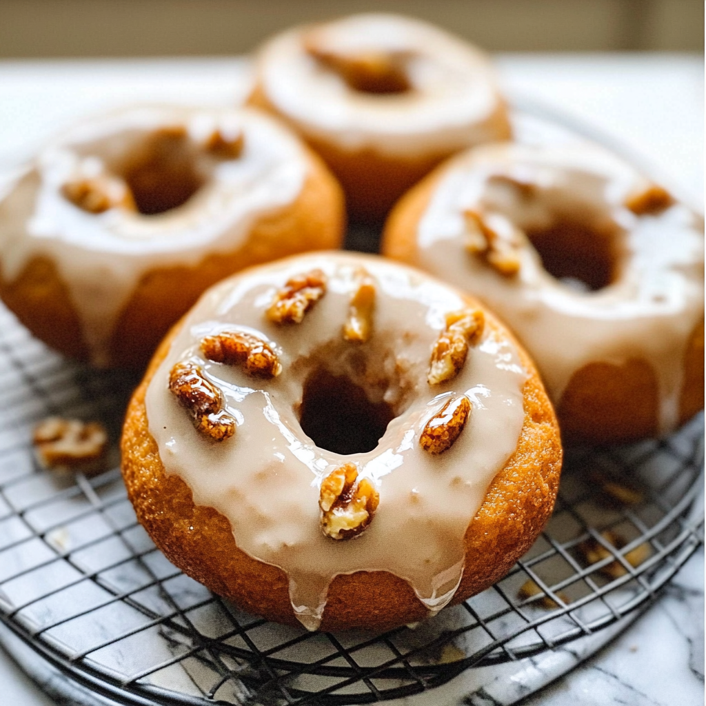 Pumpkin Donuts with Maple Glaze Recipe