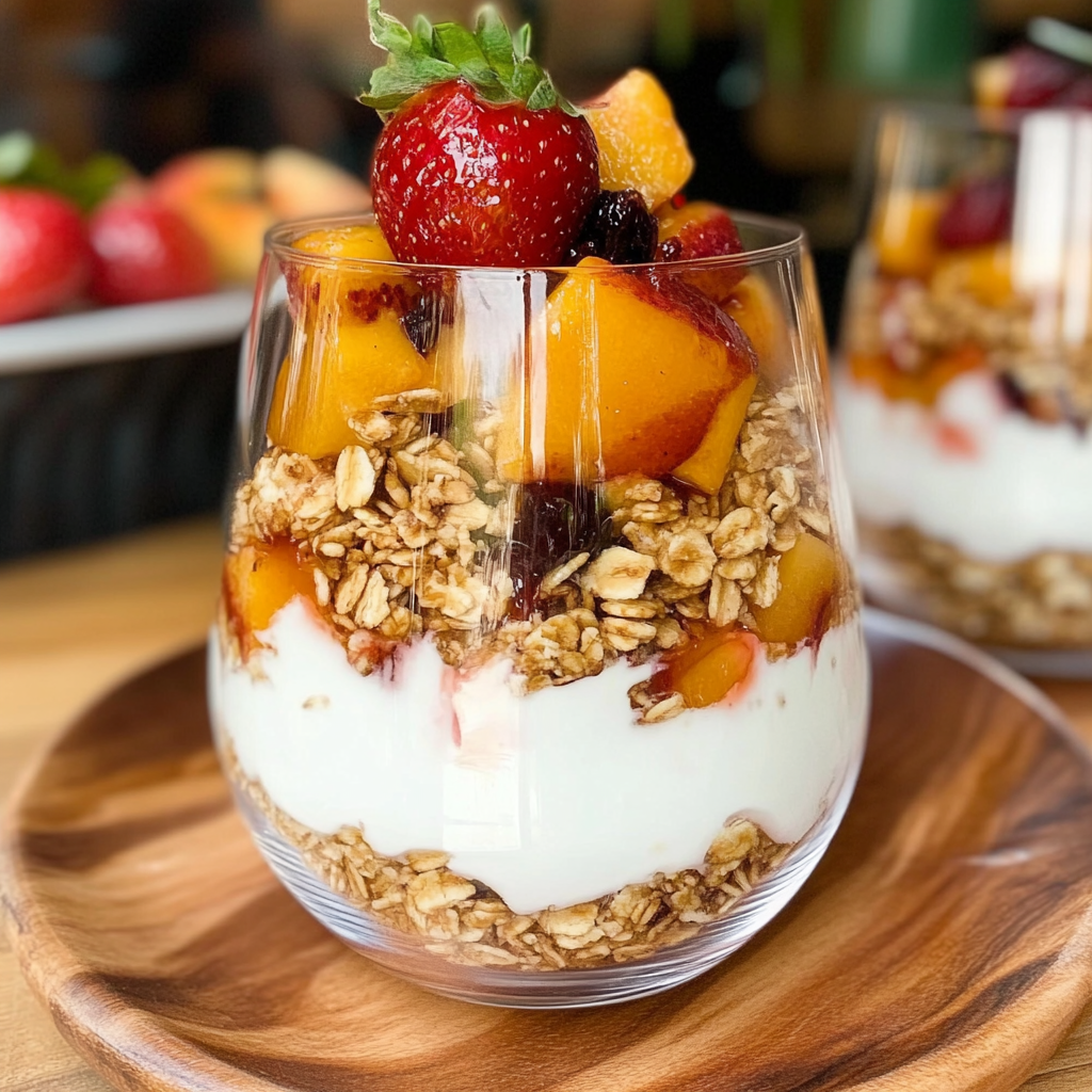 Peach Granola Parfait Recipe