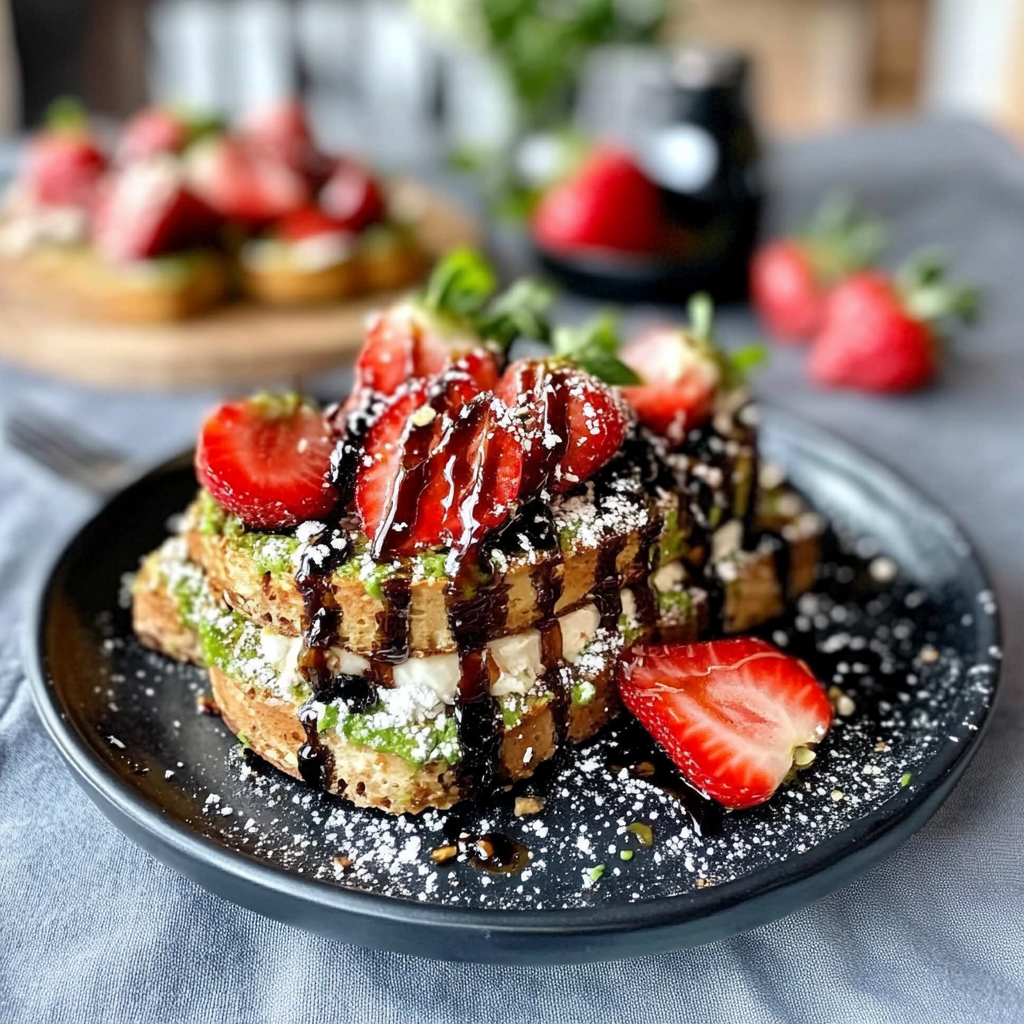 Balsamic Strawberry Toast Recipe