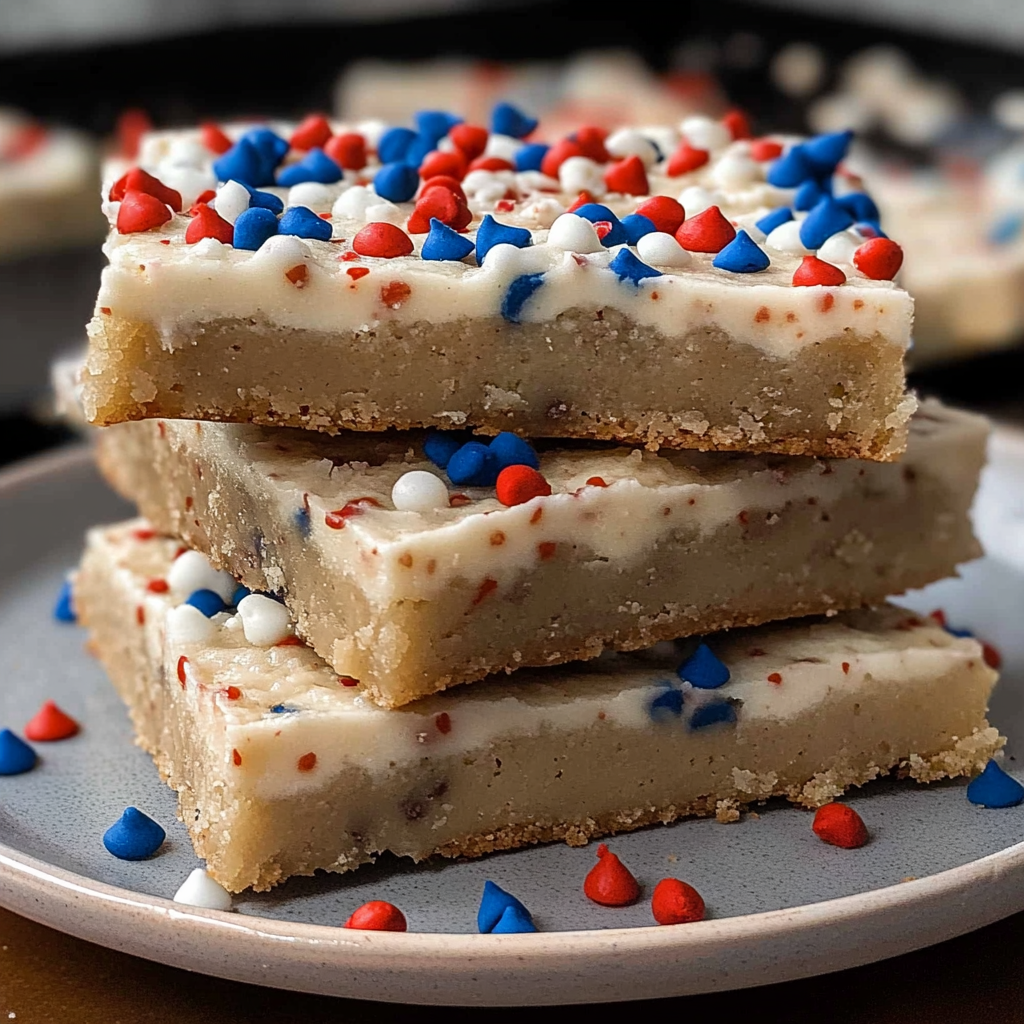 Delicious Fourth of July Cookie Bars
