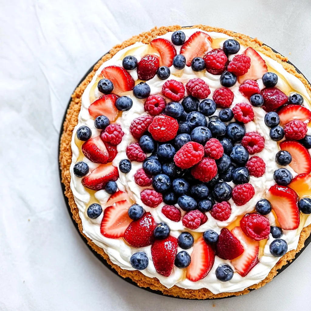Patriotic Fruit Pizza Cookies