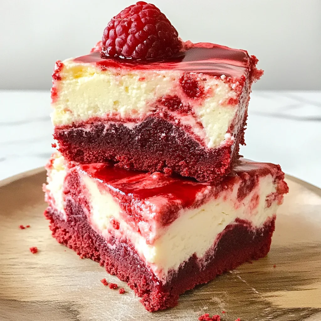 Fourth of July Red Velvet Cheesecake Bars