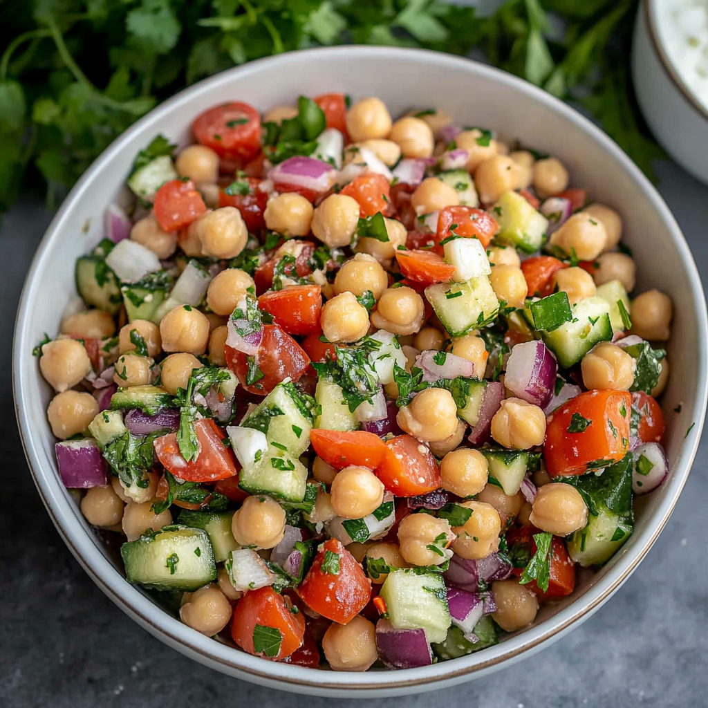 Mediterranean Chickpea Salad Recipe