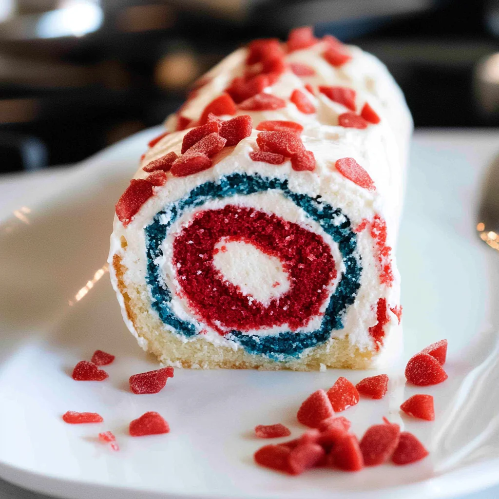 4th of July Cake Roll Recipe
