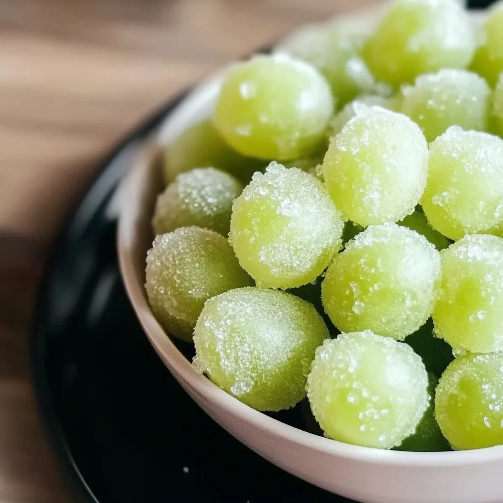 Summer Sour Candy Frozen Grapes Recipe