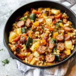Sausage and Veggies Skillet Recipe