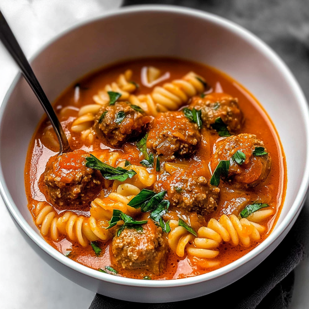 Creamy Italian Meatball Soup