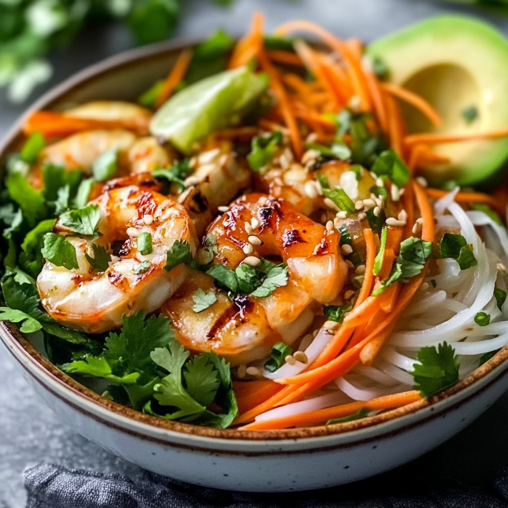 Spring Roll Bowls with Sweet Garlic Lime Sauce