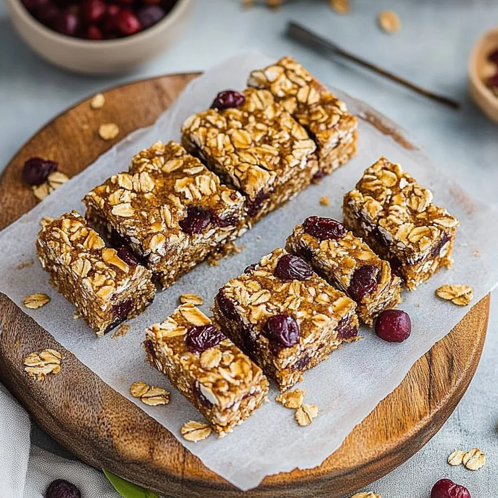 No-Bake Peanut Butter Granola Bars Recipe