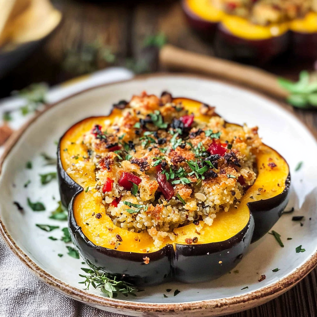 Quinoa Stuffed Acorn Squash Recipe