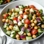 Delicious Mediterranean Chickpea Feta Salad