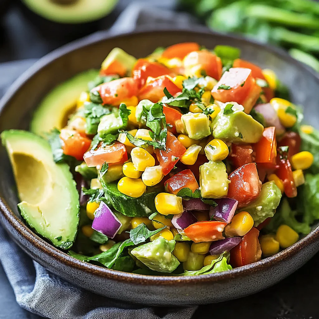 Delicious Summer Corn Salad with Avocado Recipe