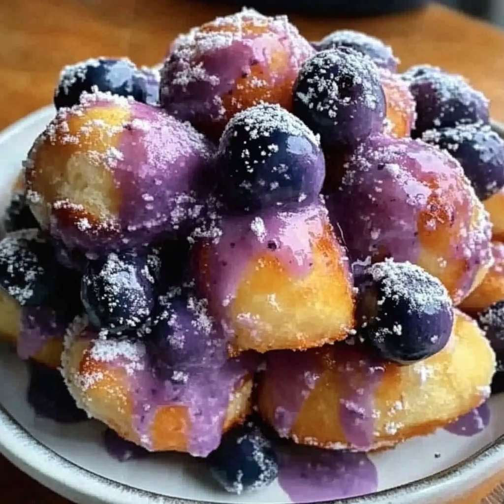Blueberry Lemon Curd Donut Holes Recipe
