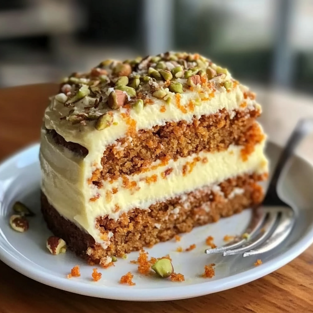 Pistachio Carrot Cake Recipe