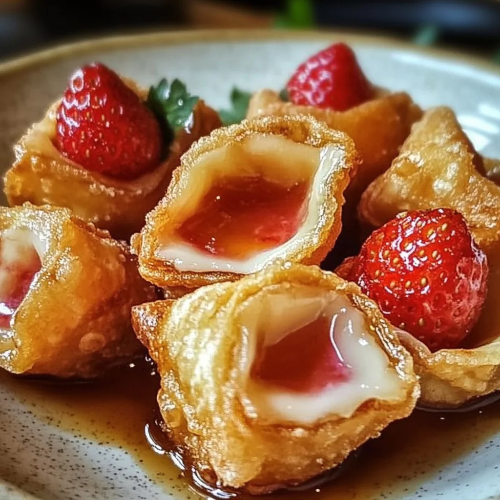 Deep Fried Strawberry Cheesecake