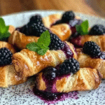 Blackberry Goat Cheese Puff Pastry Twists