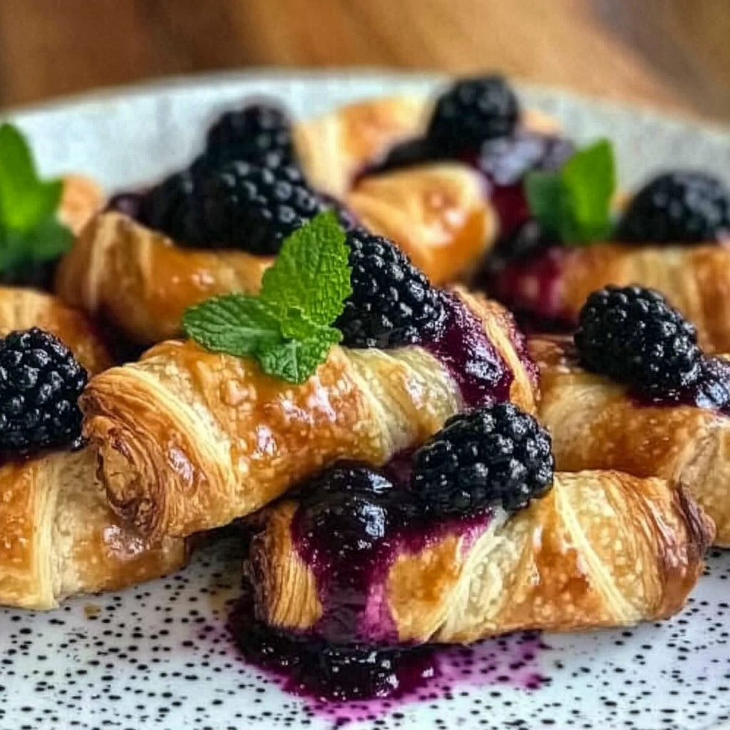 Blackberry Goat Cheese Puff Pastry Twists