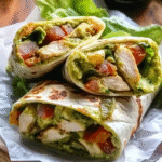 Pesto Chicken and Avocado Bacon Wraps