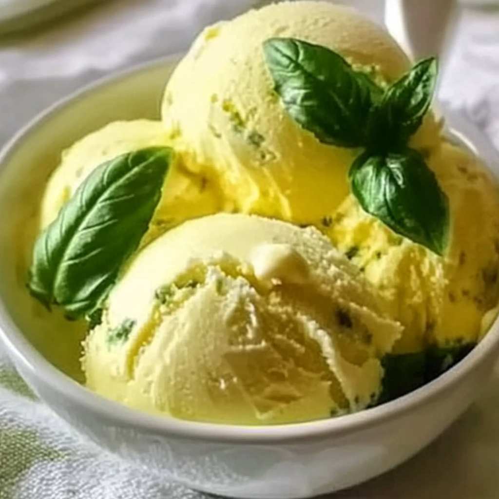 Lemon Basil Sorbet Recipe