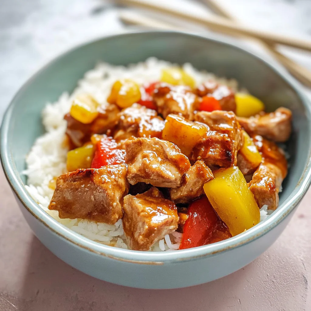 Slow Cooker Sweet and Sour Pork Recipe
