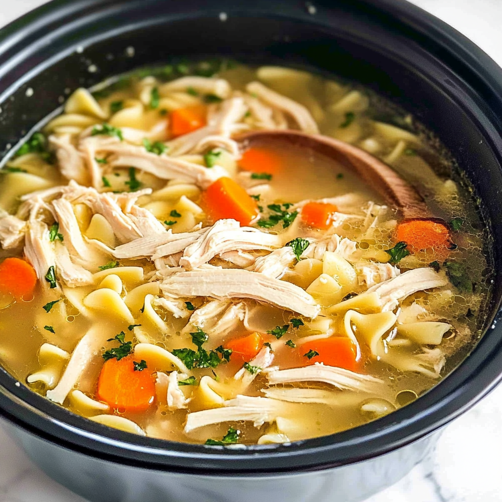 Crockpot Chicken Noodle Soup Recipe