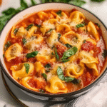 Crockpot Creamy Tomato Tortellini Soup Recipe