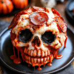 Spooky Pizza Skulls