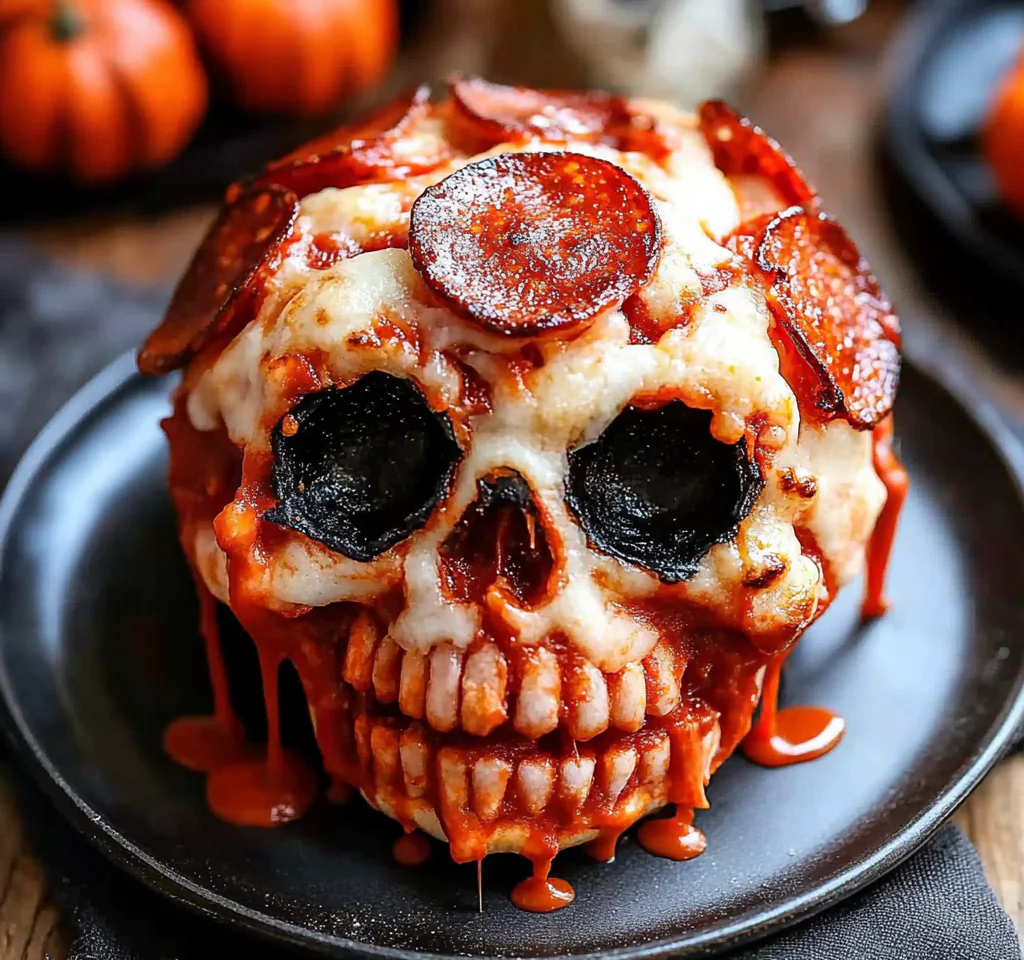 Spooky Pizza Skulls