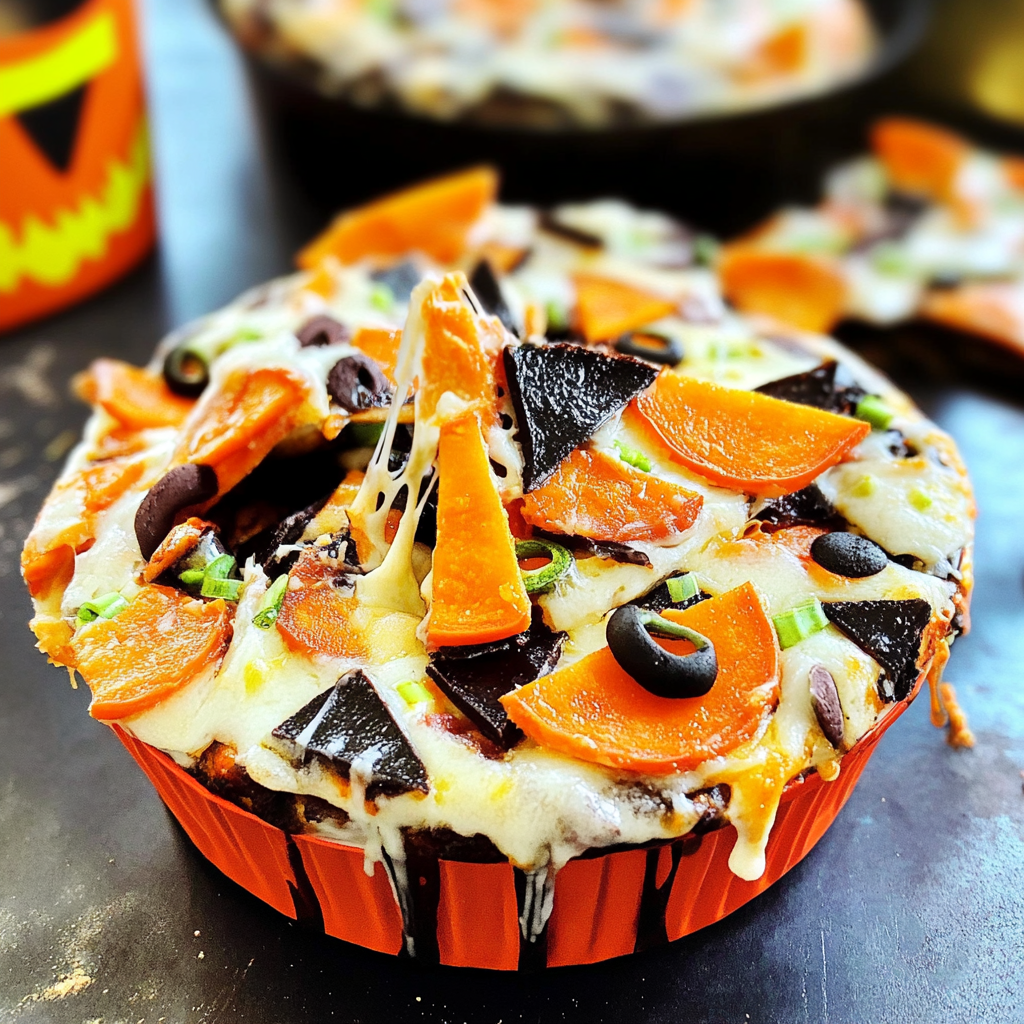 Mini Halloween Pizzas