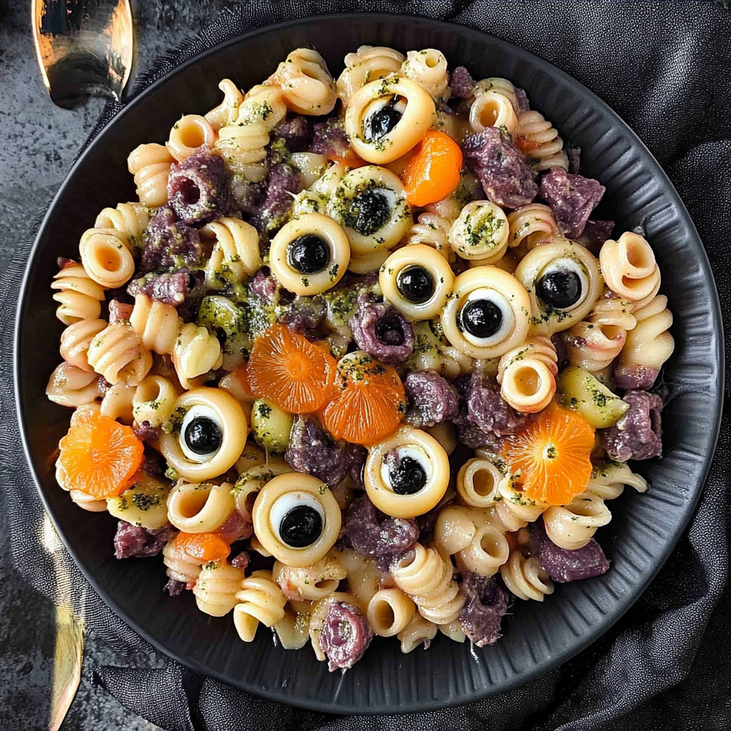 Eyeball Pasta Salad Recipe with Mozzarella