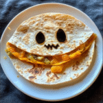 Cheesy Jack o Lantern Quesadillas Recipe