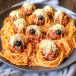 Spaghetti & Cheesy Monster Meatballs Recipe