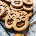 Milk Chocolate Stuffed Jack-O'-Lantern Cookies