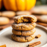 Brown Butter Pumpkin Snickerdoodle Cookies