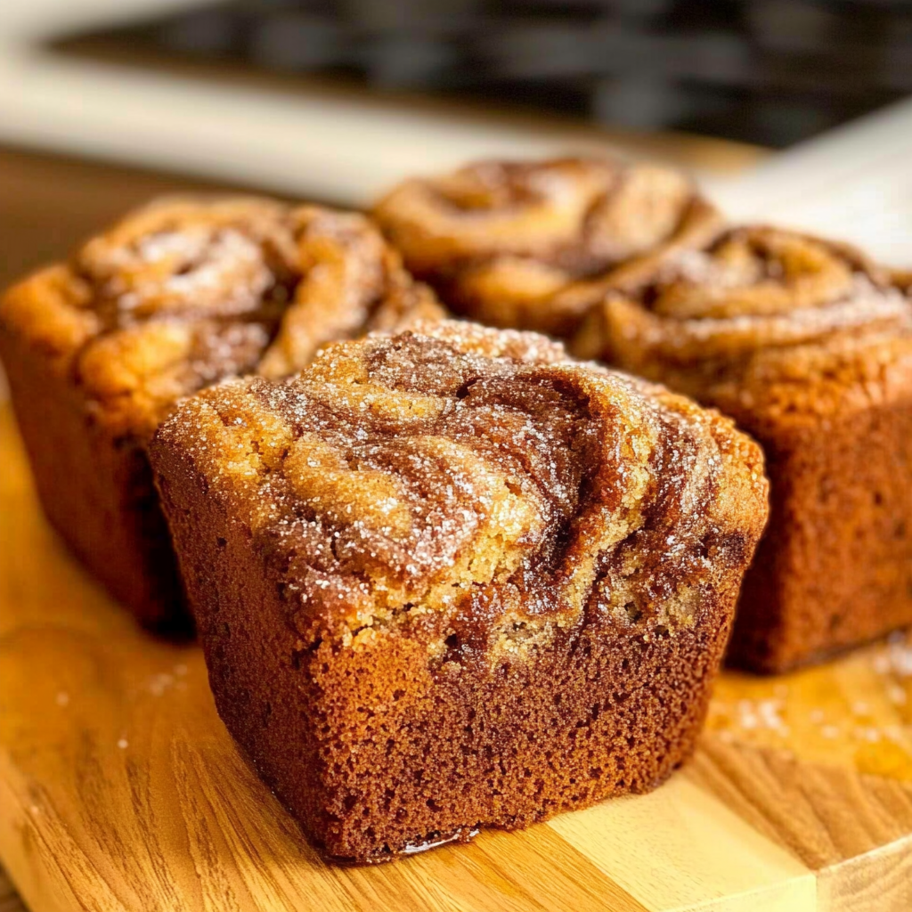 Mini Pumpkin Bread with Cinnamon Swirl Recipe