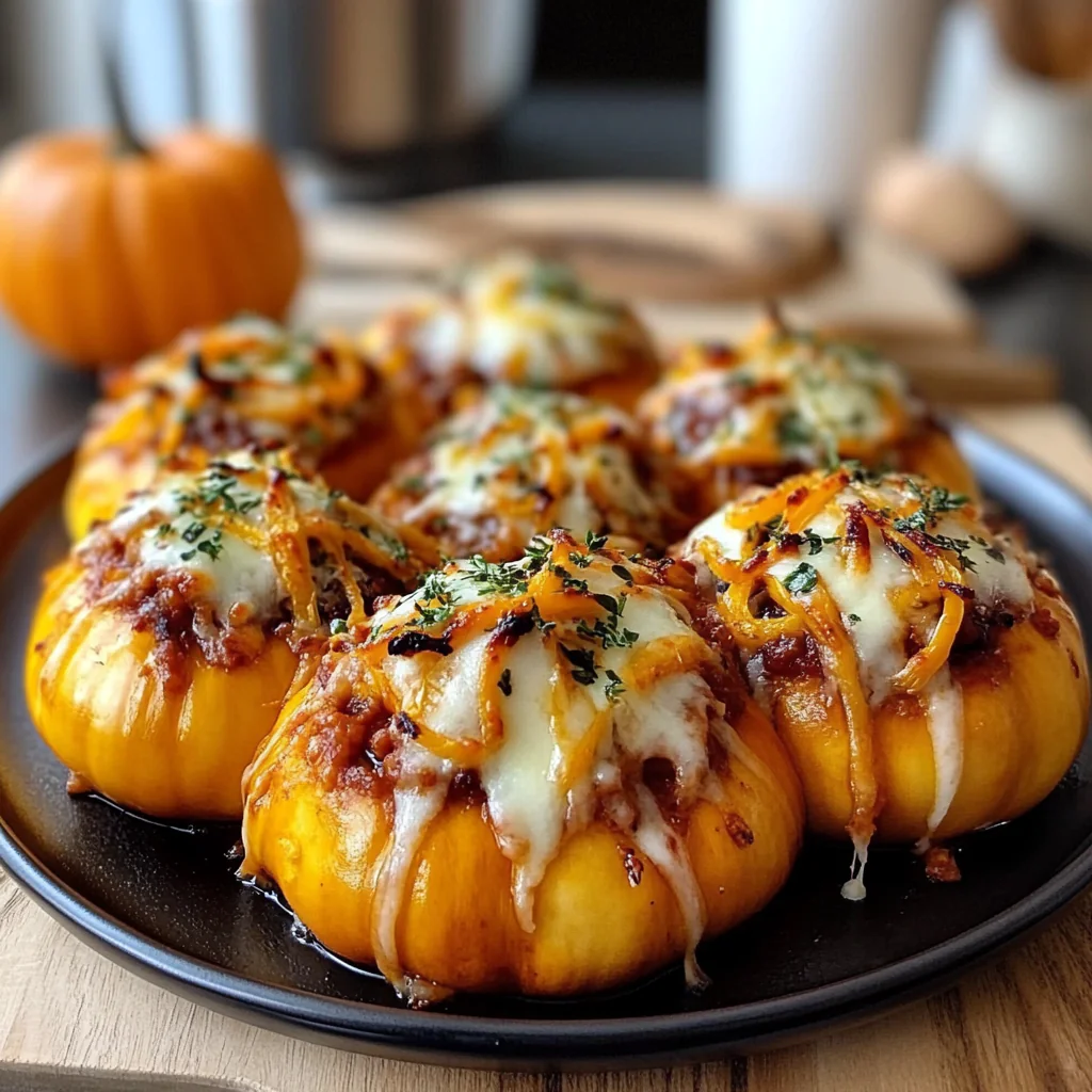 Pizza-Stuffed Pumpkins
