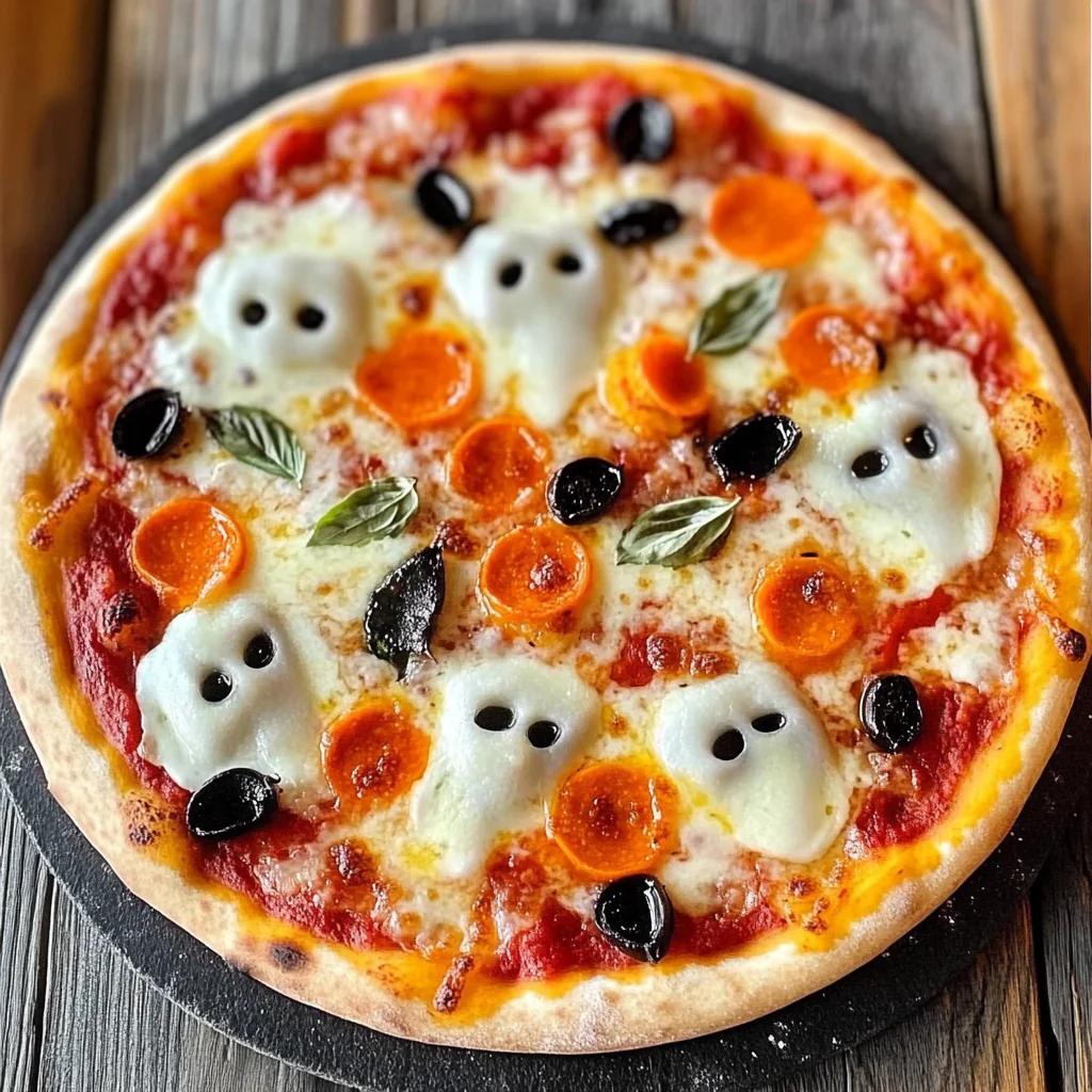 Vegan Ghost Pizza