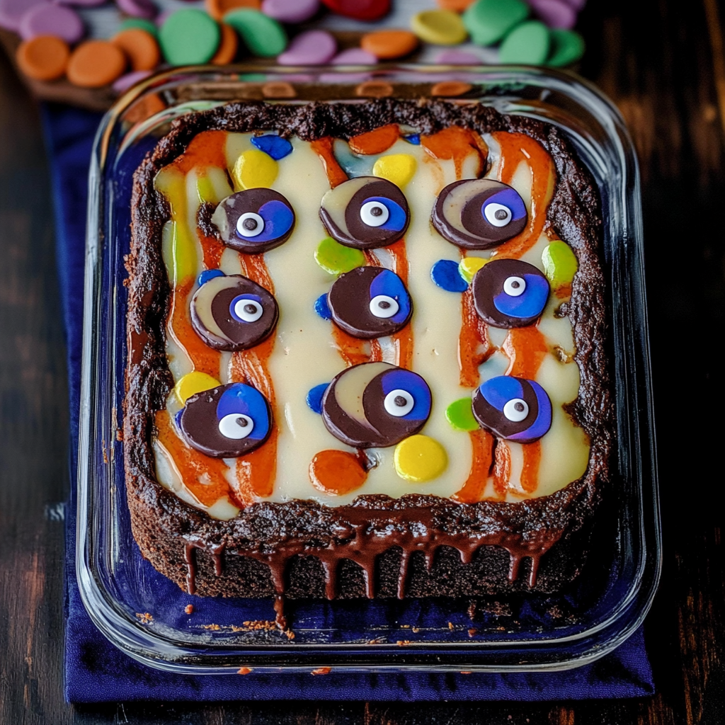 Spooky Halloween Brookies