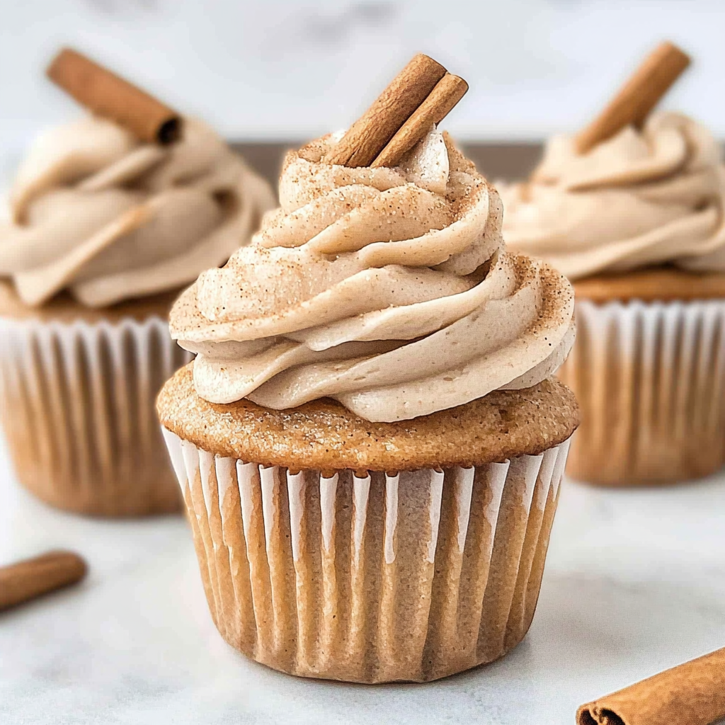 Apple Cider Cupcakes with Brown Sugar Buttercream