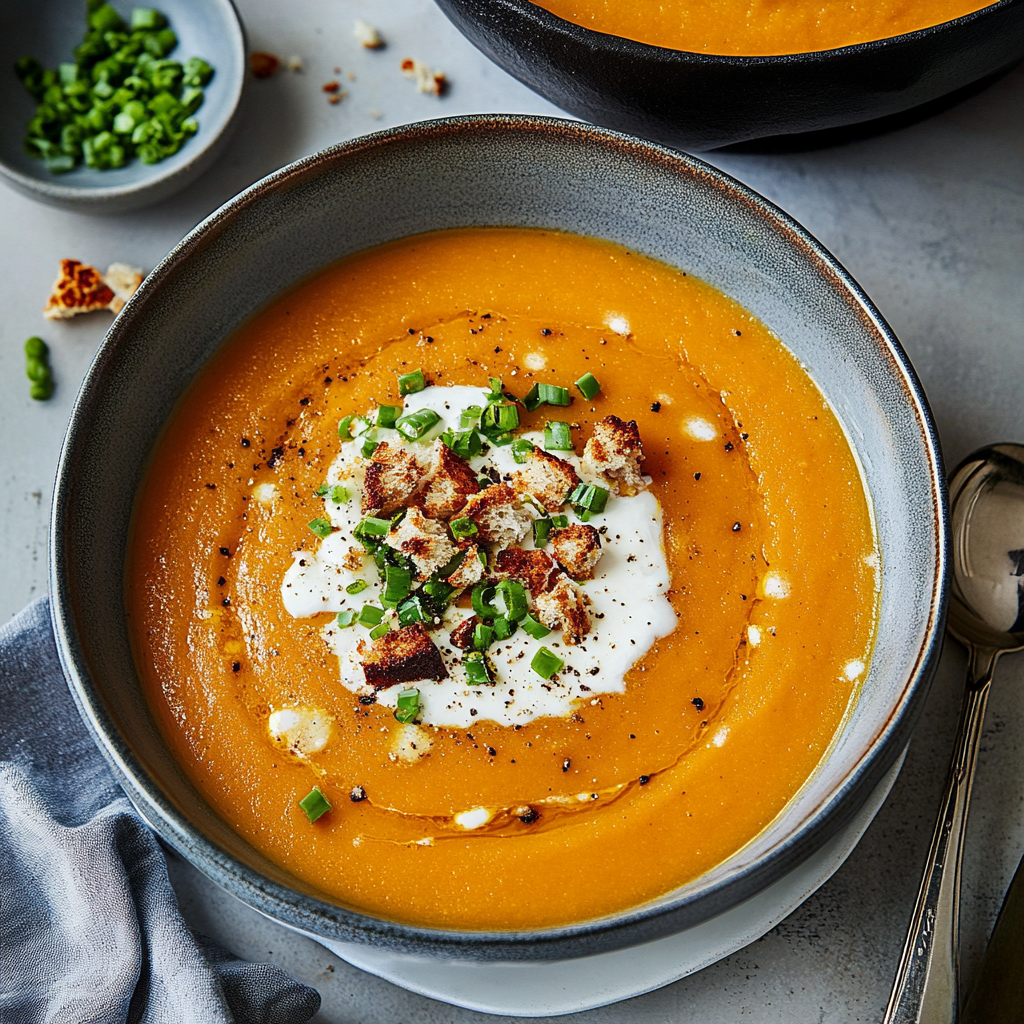 Roasted Butternut Squash Soup Recipe