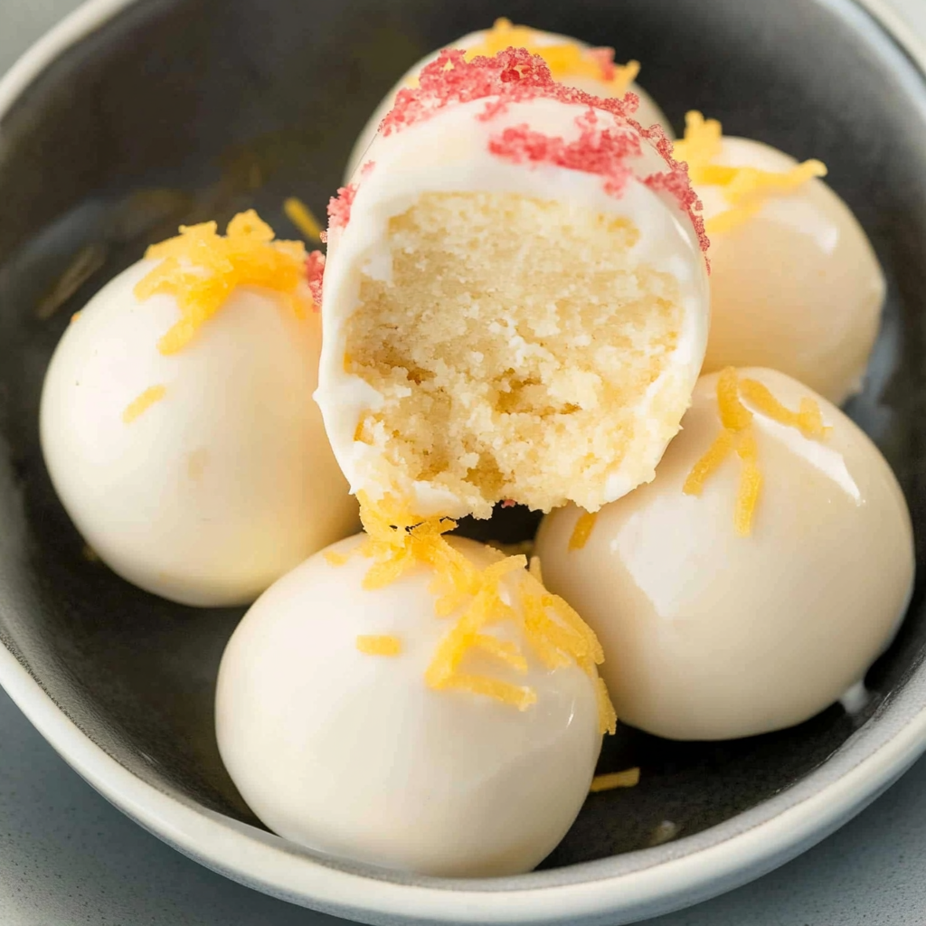 Best Lemon Cheesecake Truffles