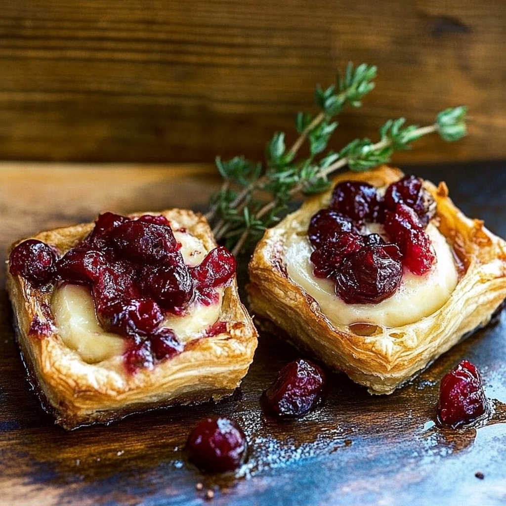 Savory Cranberry and Brie Tartlets Recipe