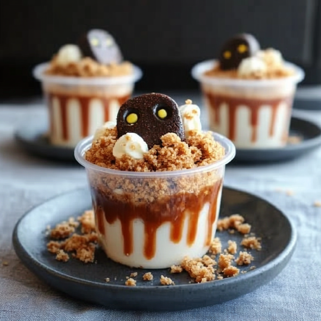 Haunted Graveyard Pudding Cups