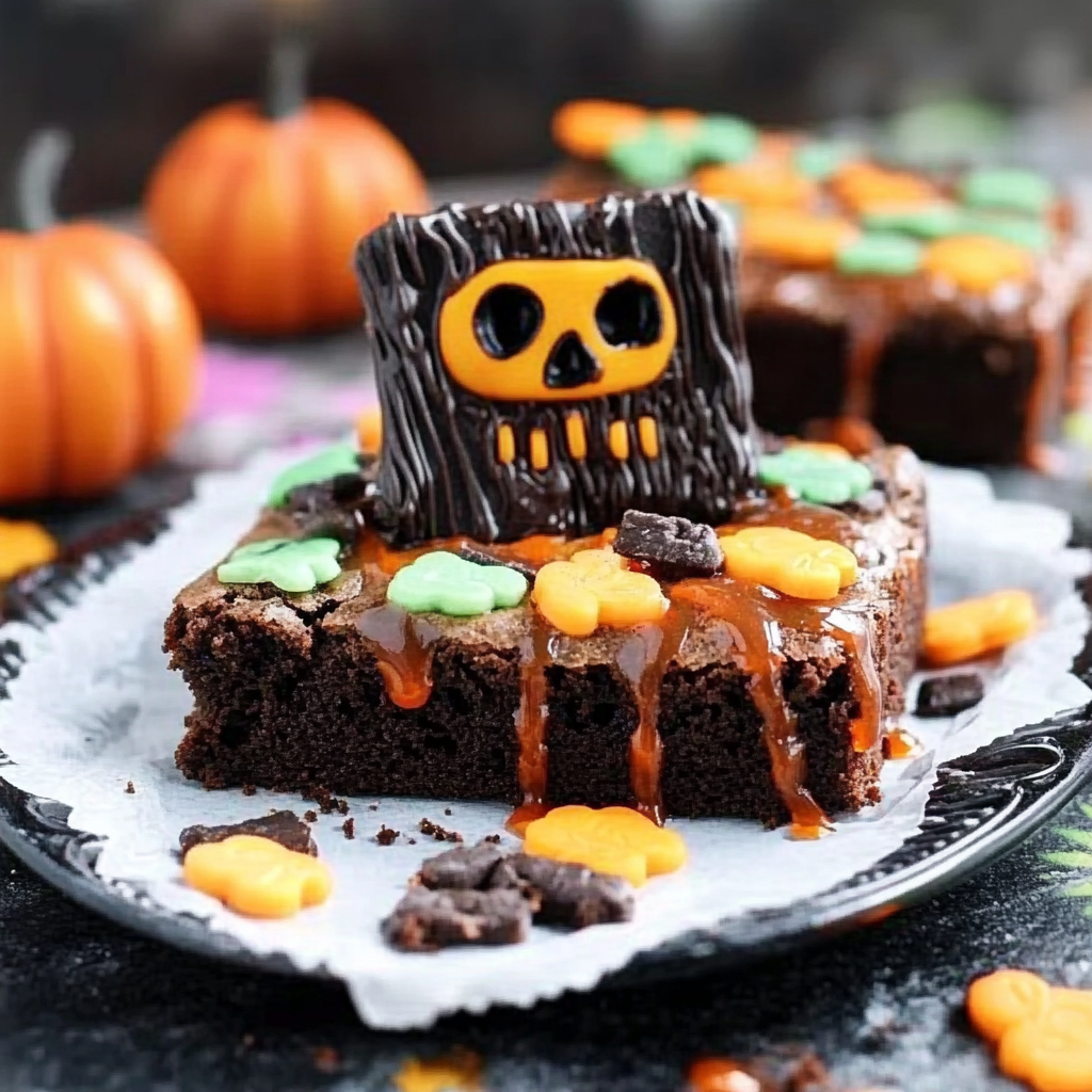 RIP Tombstone Halloween Brownies Recipe