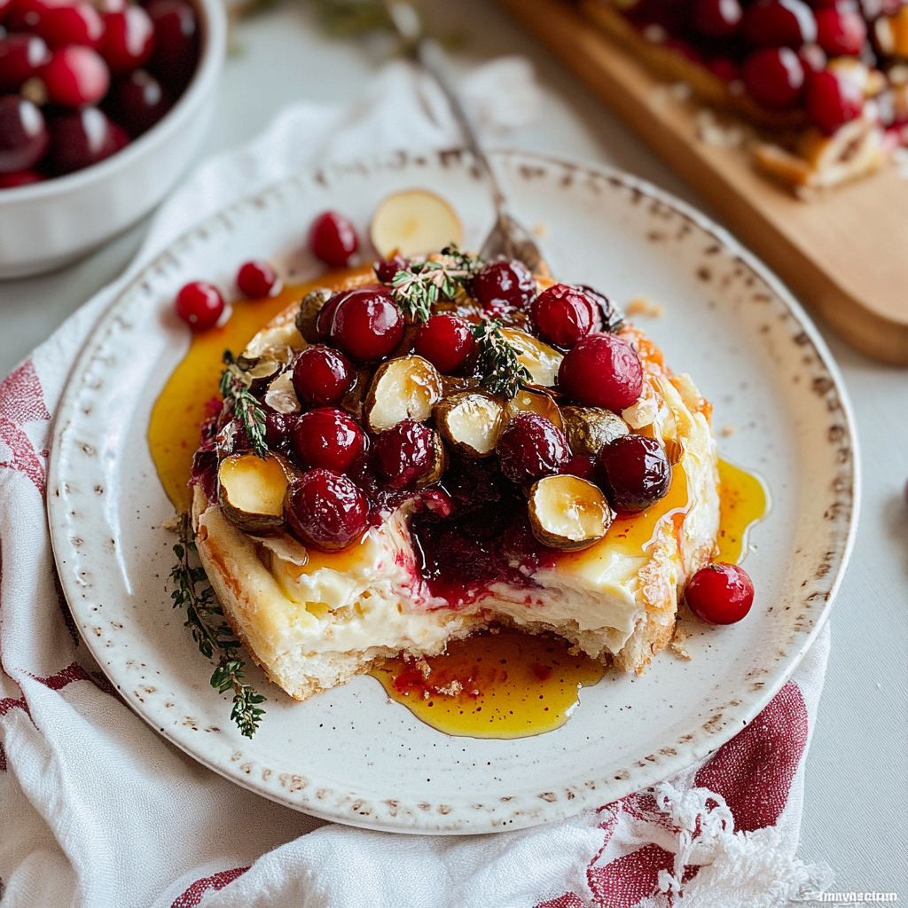 Baked Brie with Cranberries