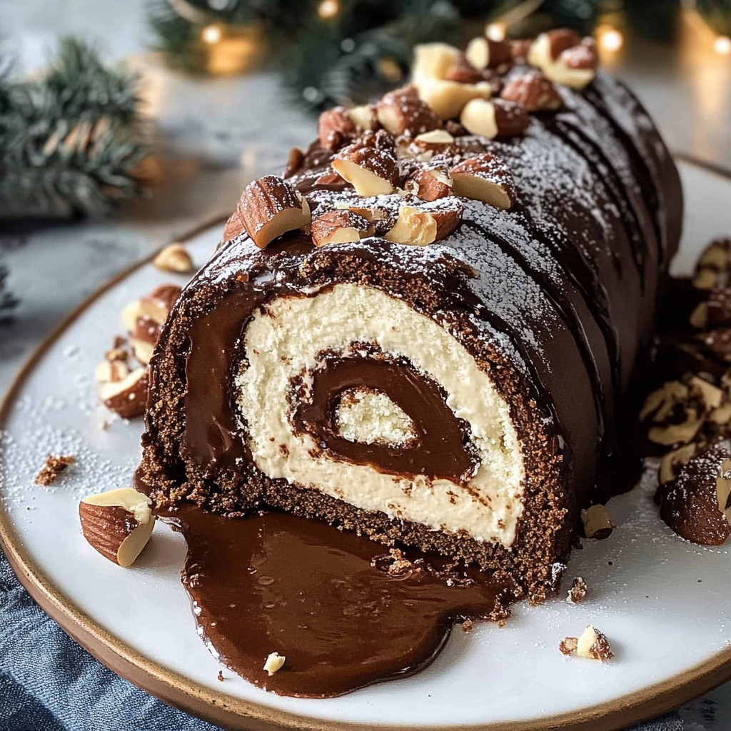 Chocolate Hazelnut Yule Log Recipe