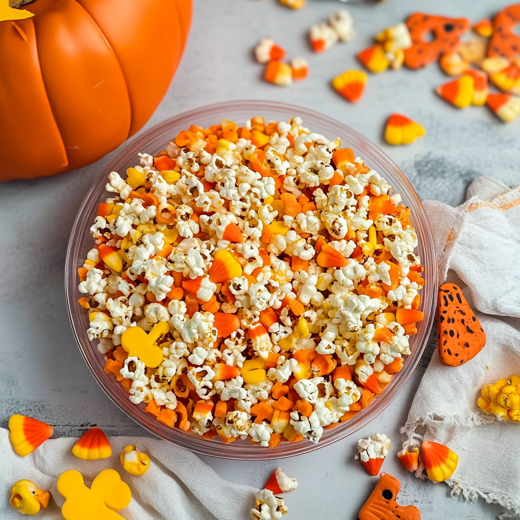 Candy Corn Popcorn Recipe
