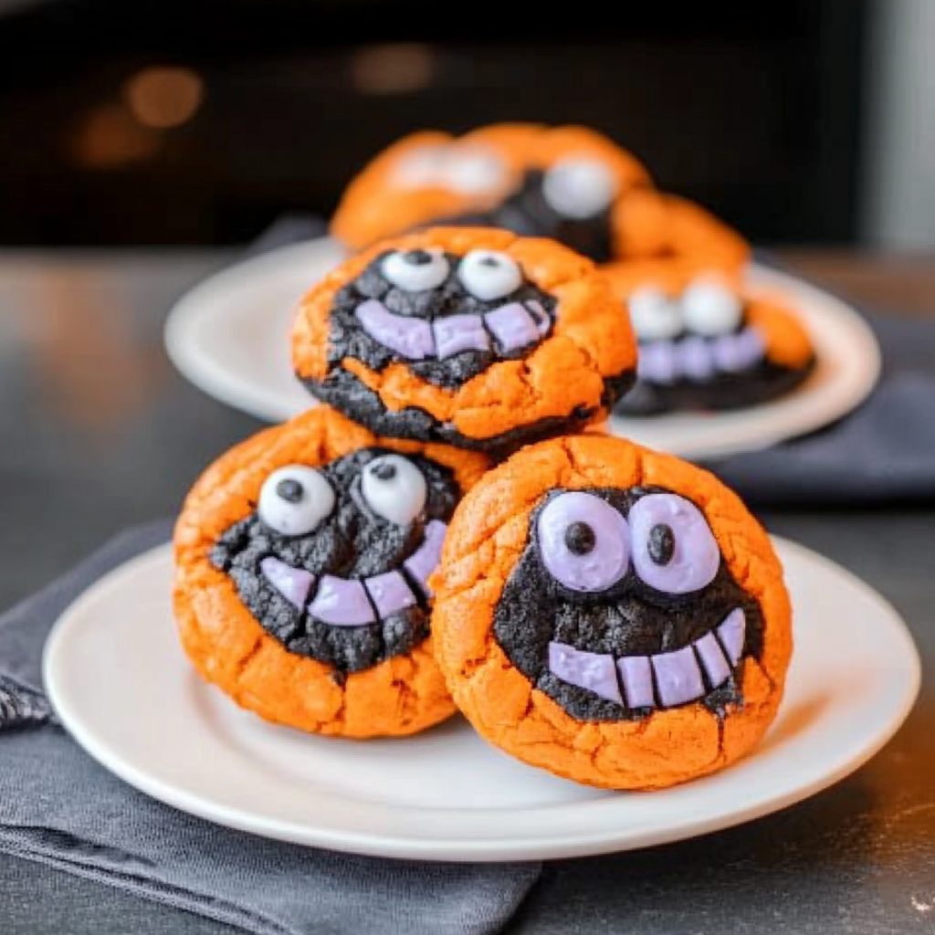 Halloween Crinkle Cookies Recipe