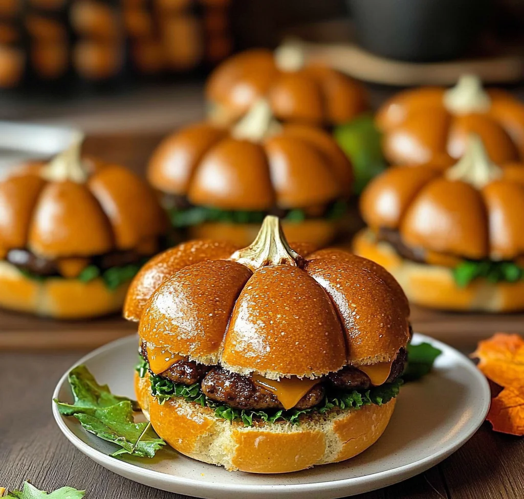 Pumpkin-Shaped Sliders