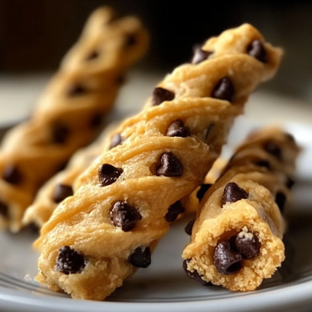 Chocolate Chip Cookie Dough Twists